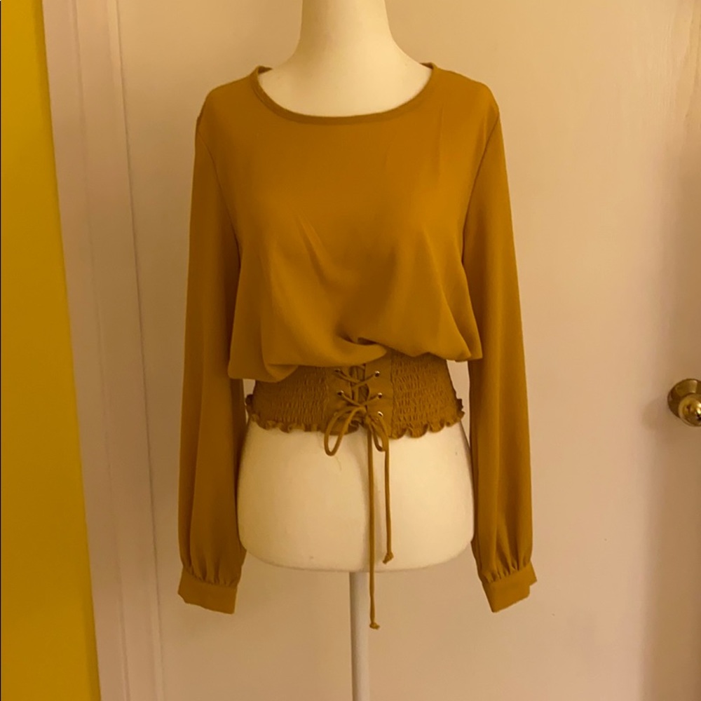 Mustard yellow top